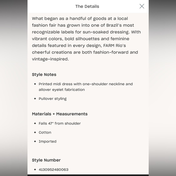 FARM Rio Anthropology Blue and White one shoulder Asymmetrical Ruffled Sundress - Picture 5 of 7